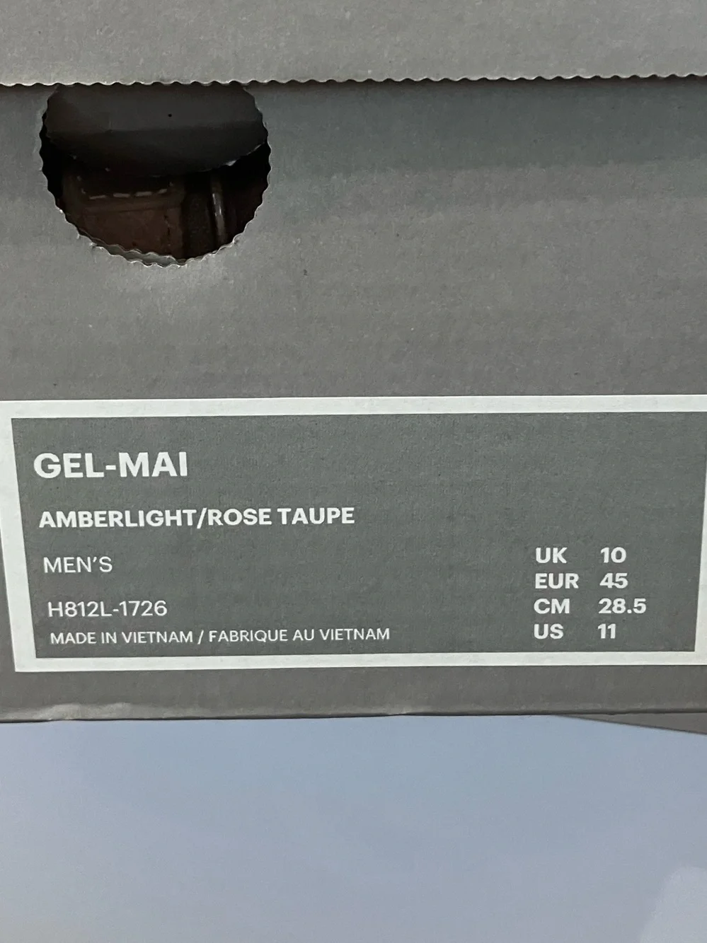 ASICS Gel-Mai Amberlight Rose Taupe Size 11